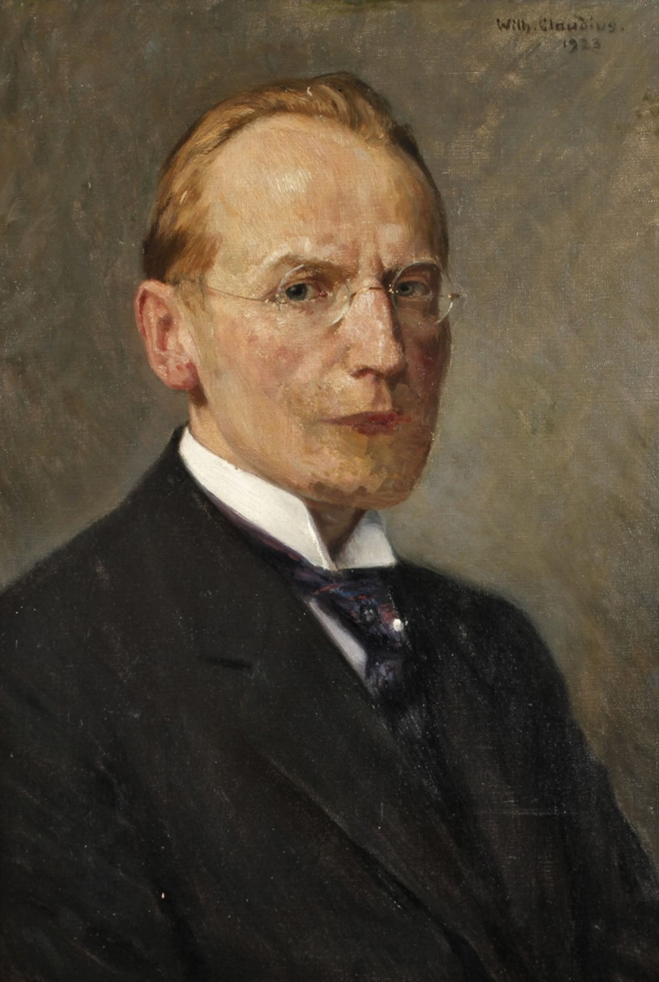 Prof. Wilhelm Claudius, Herrenportrait