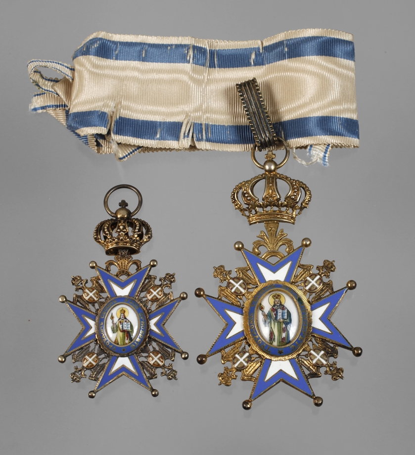 Commander's and Knight's Cross of St.Sava Order of Serbia