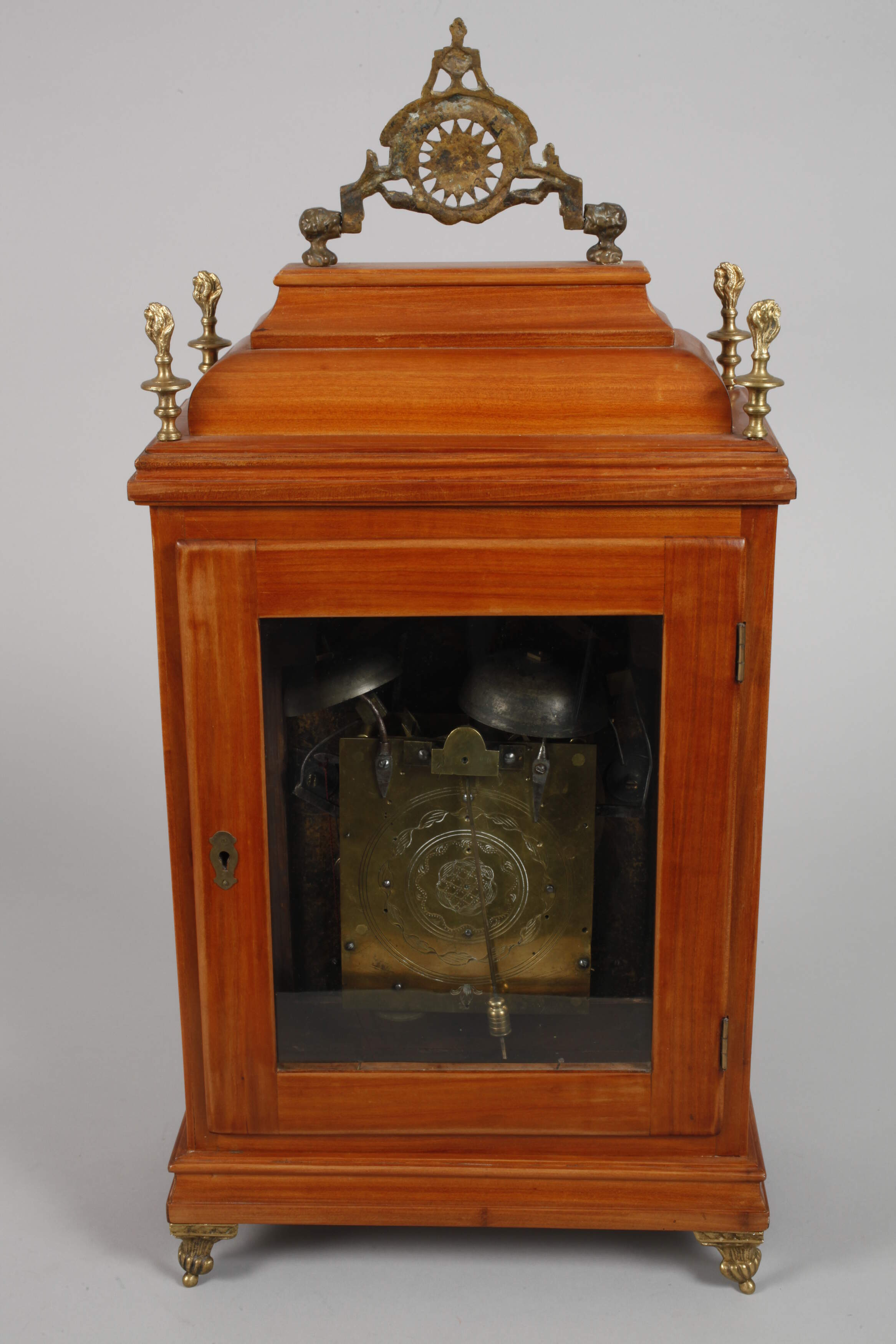 Baroque hour-marker clock Leopold Körner Vienna - Image 6 of 7