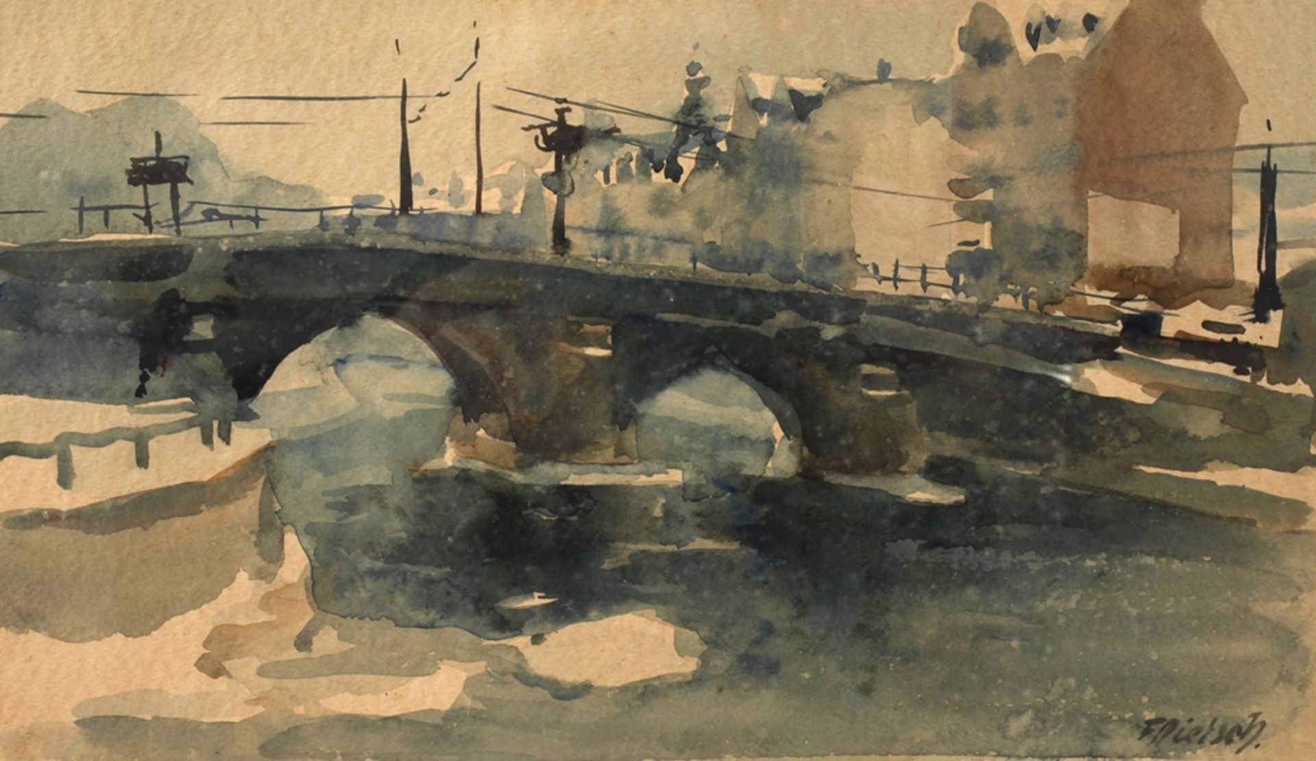 Friedrich Dietsch, Elsterbrücke Plauen 