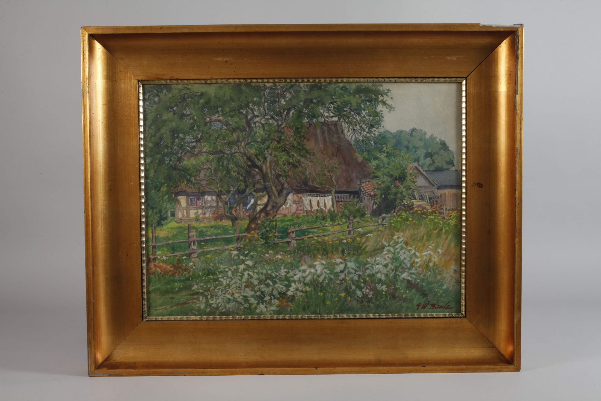 Emil Werner Baule, "Hinterm Hause" - Image 2 of 4