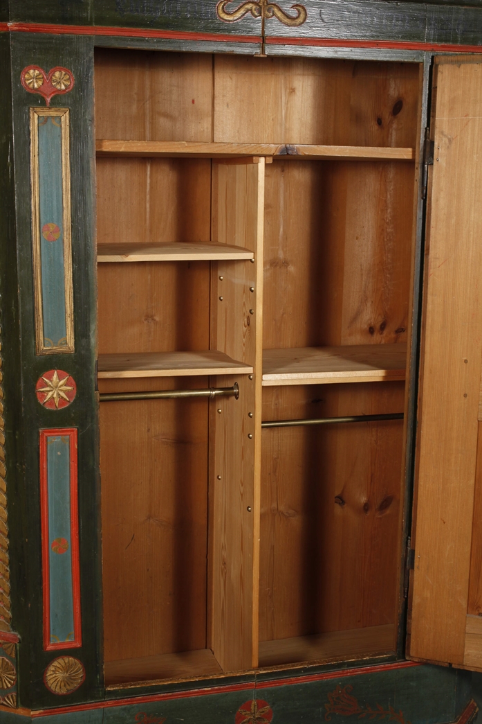 Painted farmhouse cupboard 1836 - Image 6 of 8