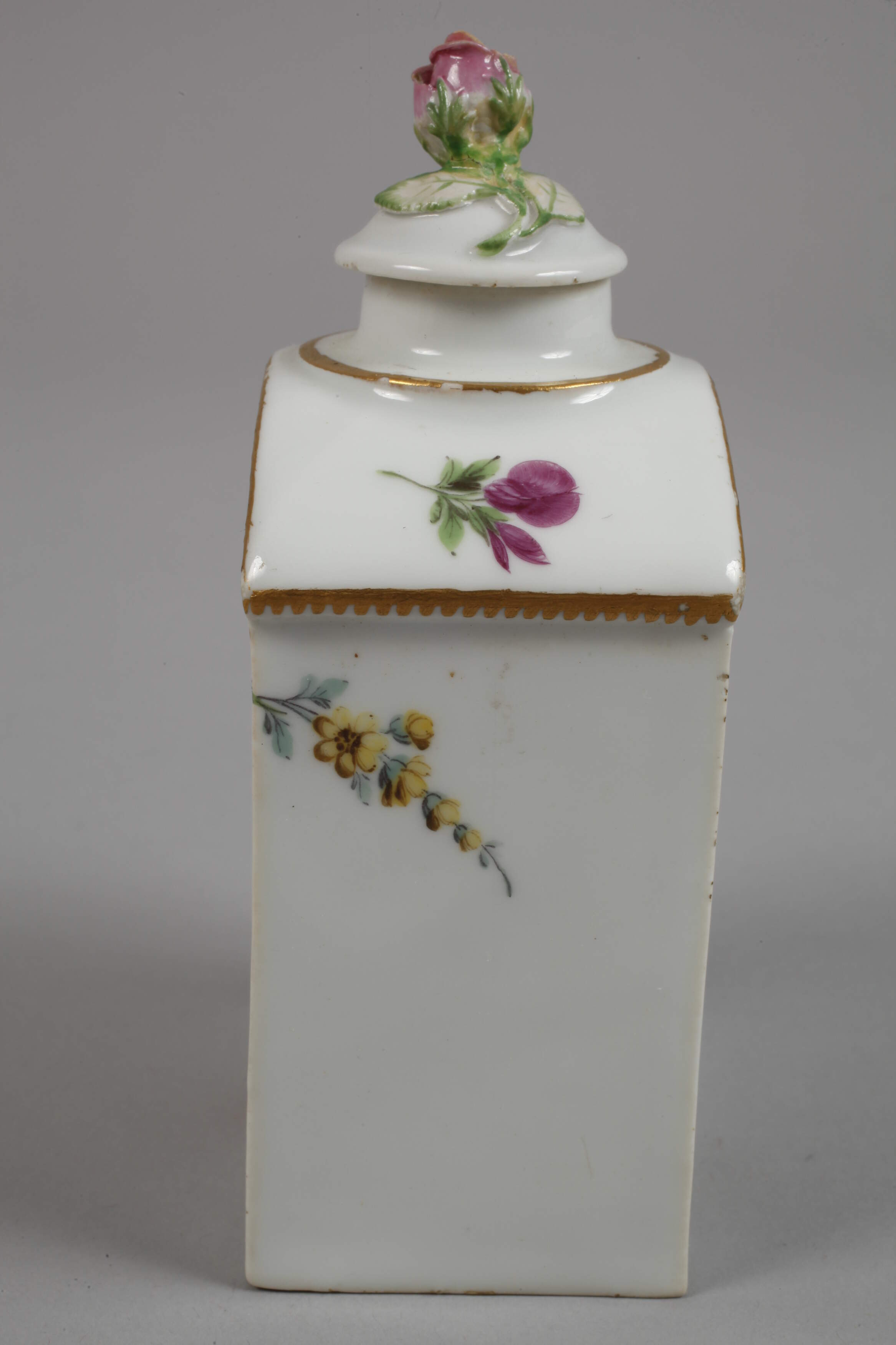 Meissen tea caddy Marcolini period - Image 3 of 6