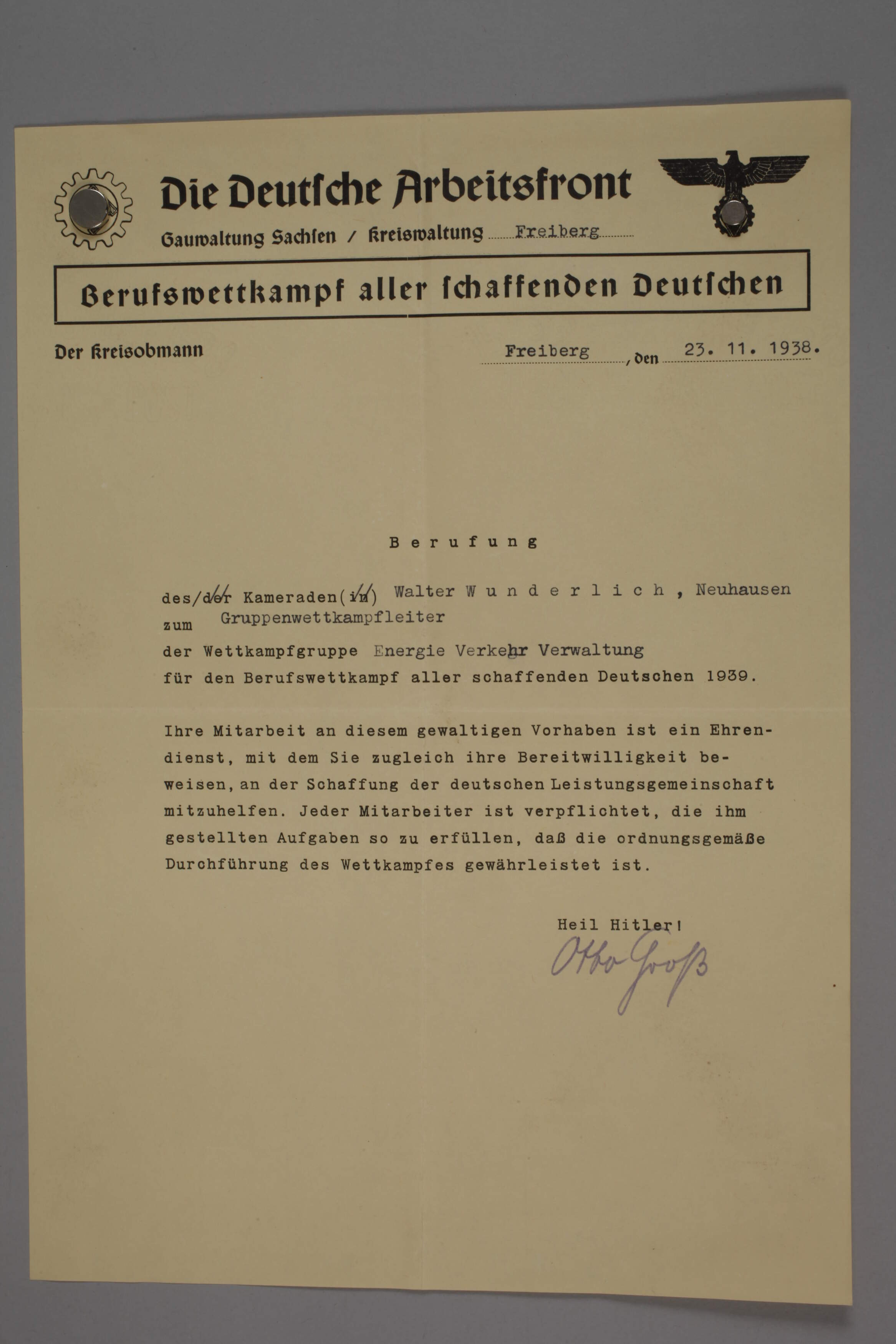 Large bundle of correspondence 3rd Reich - Image 3 of 10