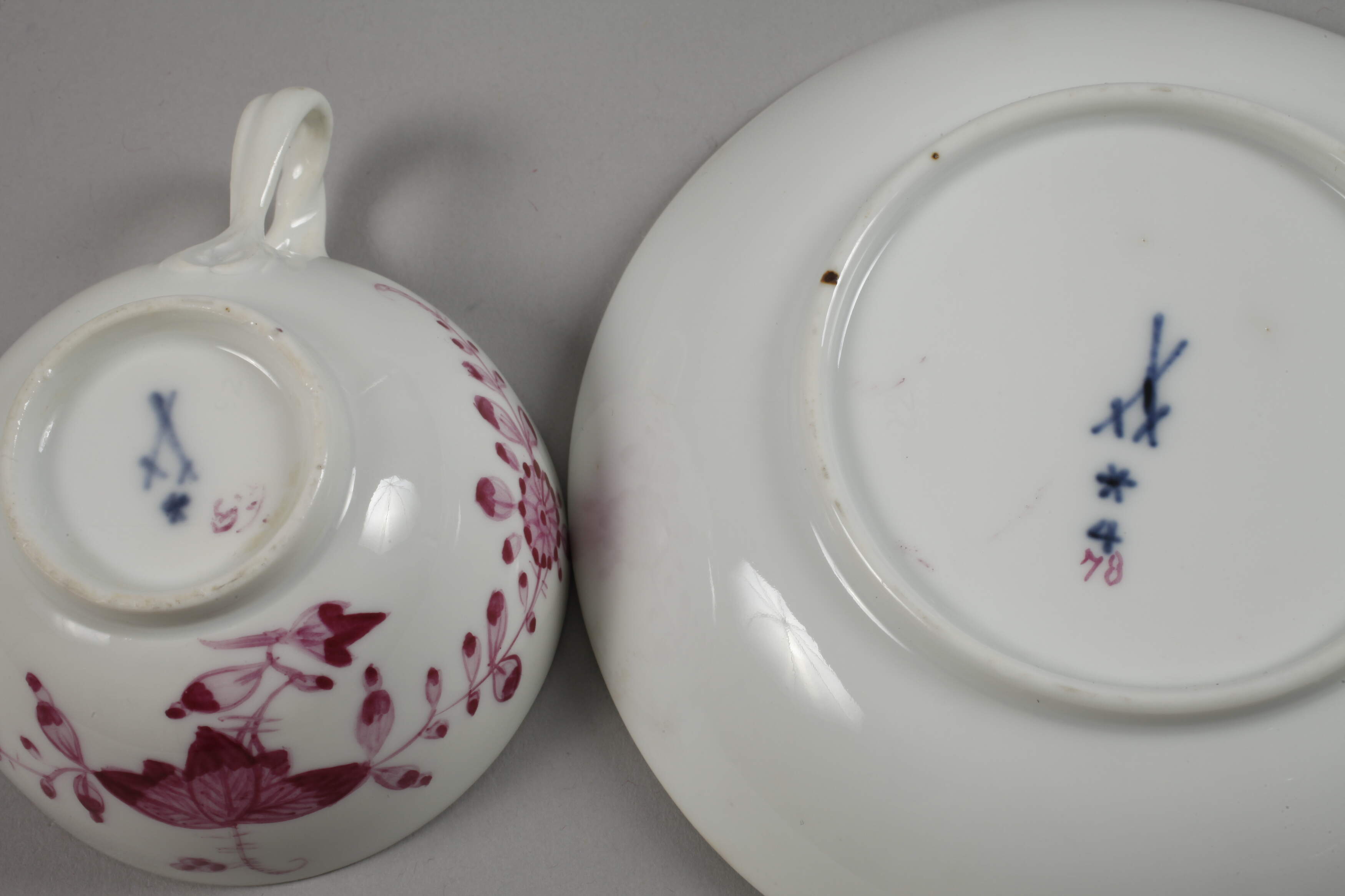 Meissen cup with saucer Marcolini period - Image 3 of 3