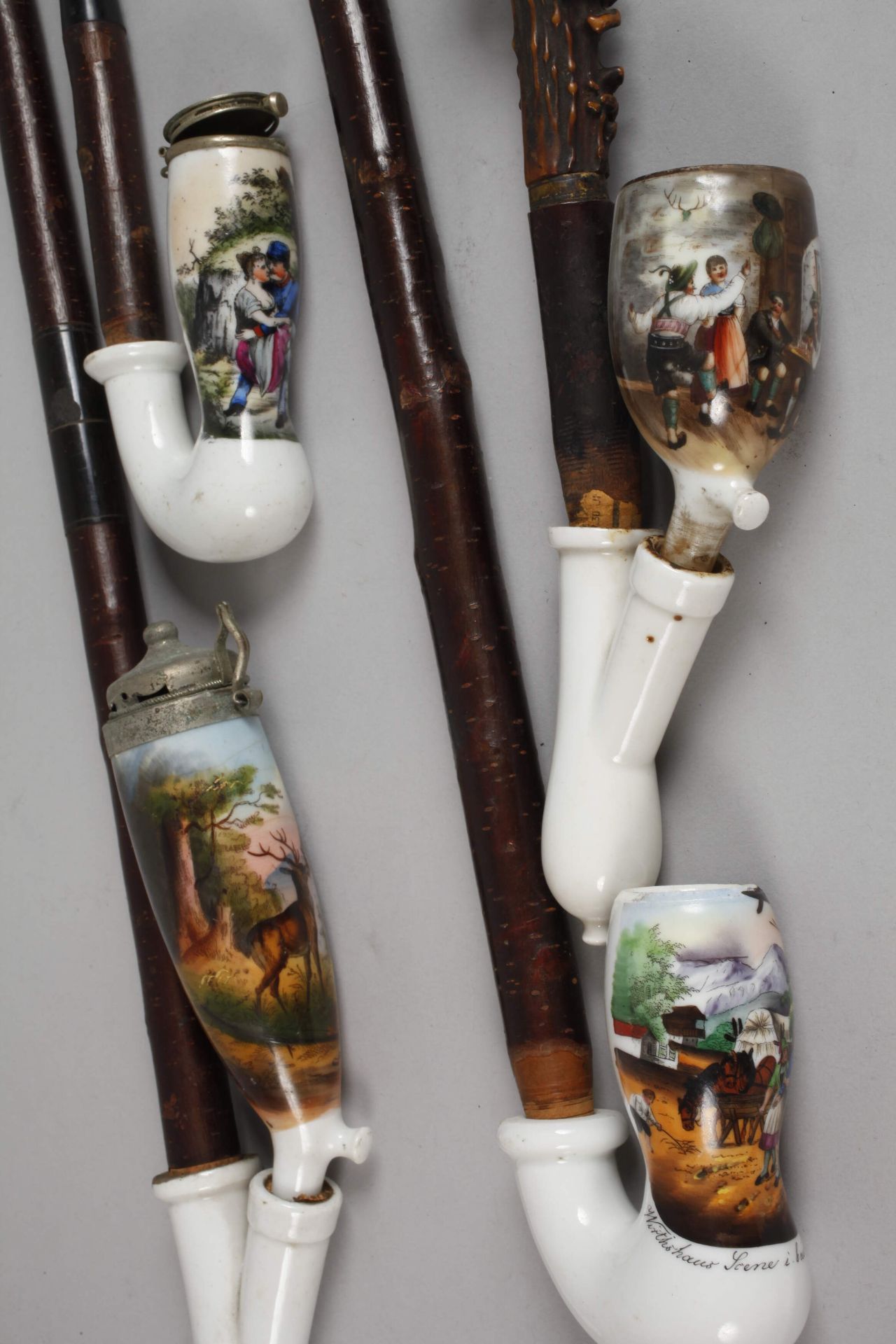 A collection of porcelain pipes - Image 6 of 6