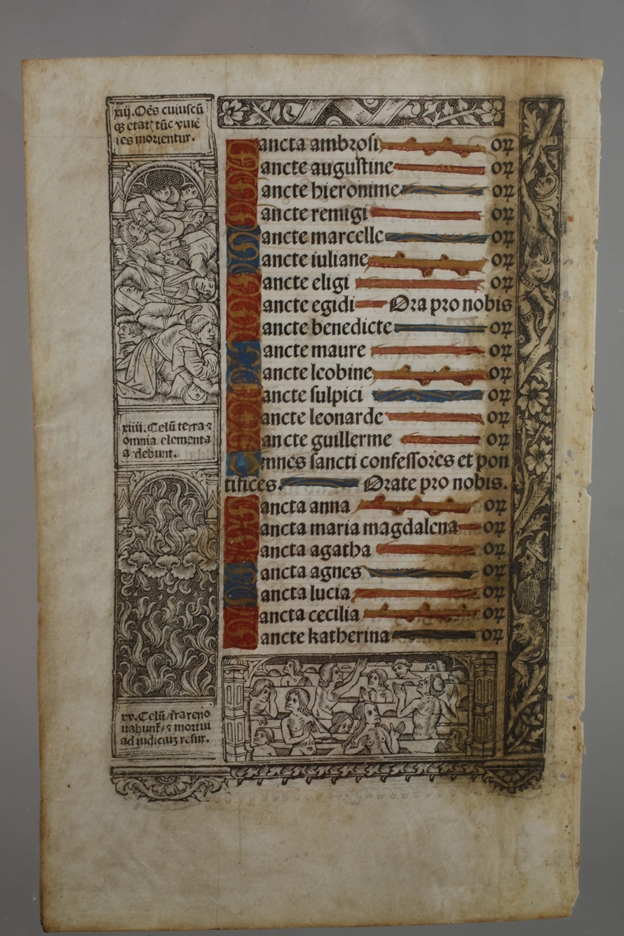 Page from "Horae Beatae Mariae Virginis" - Image 3 of 4