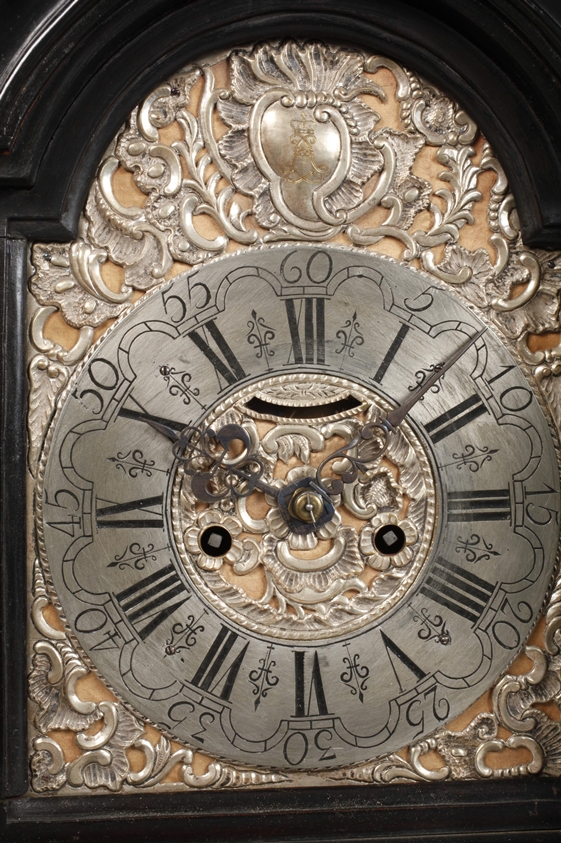 Baroque mare clock with Hessian aristocratic coat of arms - Image 3 of 7