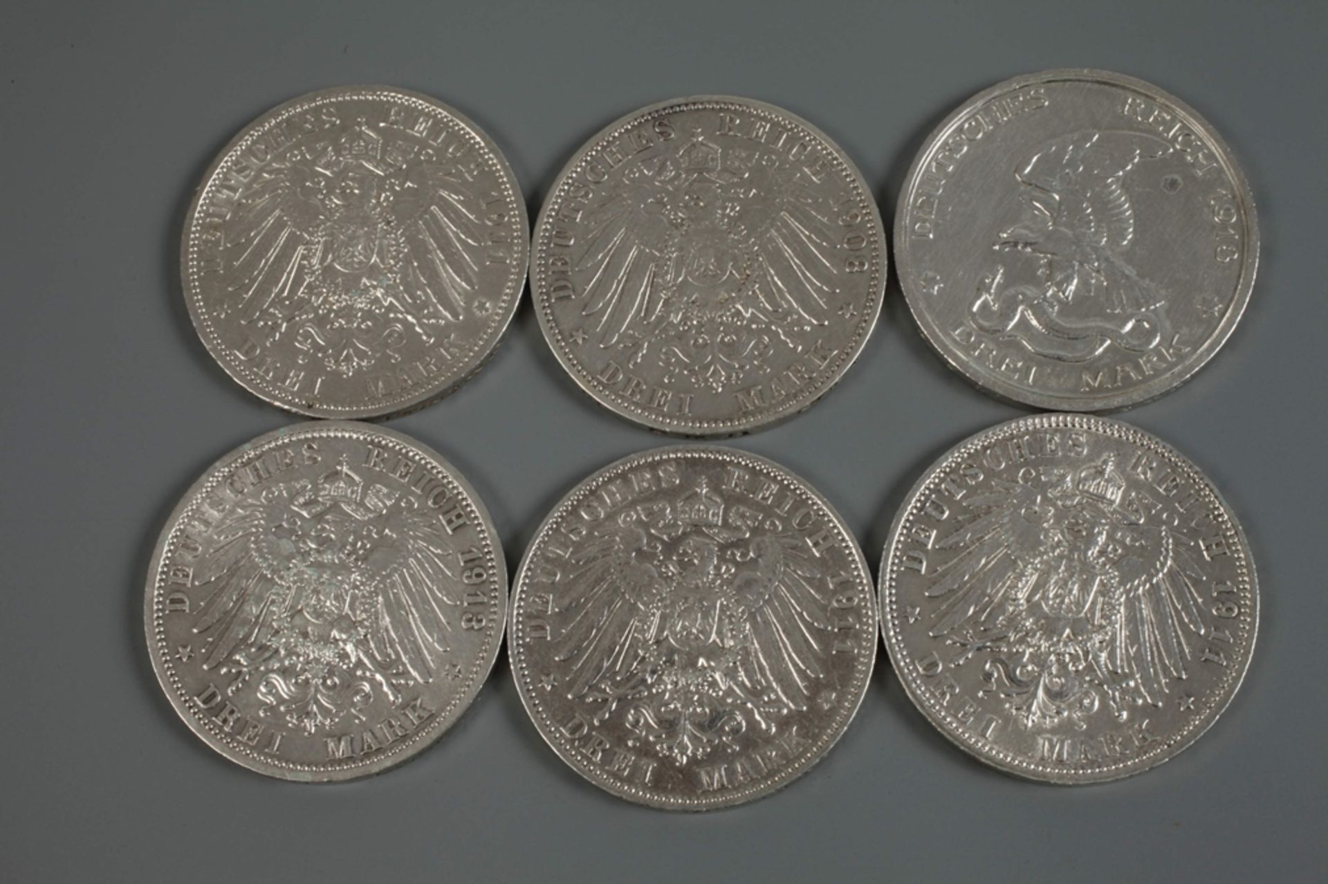 Convolute Silver Coins of the German Empire - Image 3 of 7