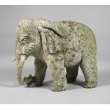 Garden figure of an elephant