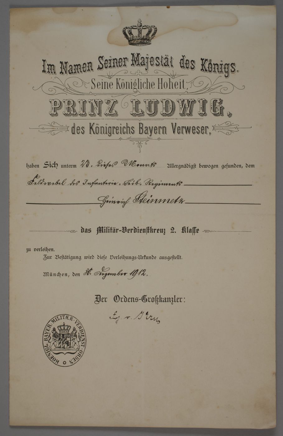 Großer Urkundennachlass 1. Weltkrieg - Bild 3 aus 22