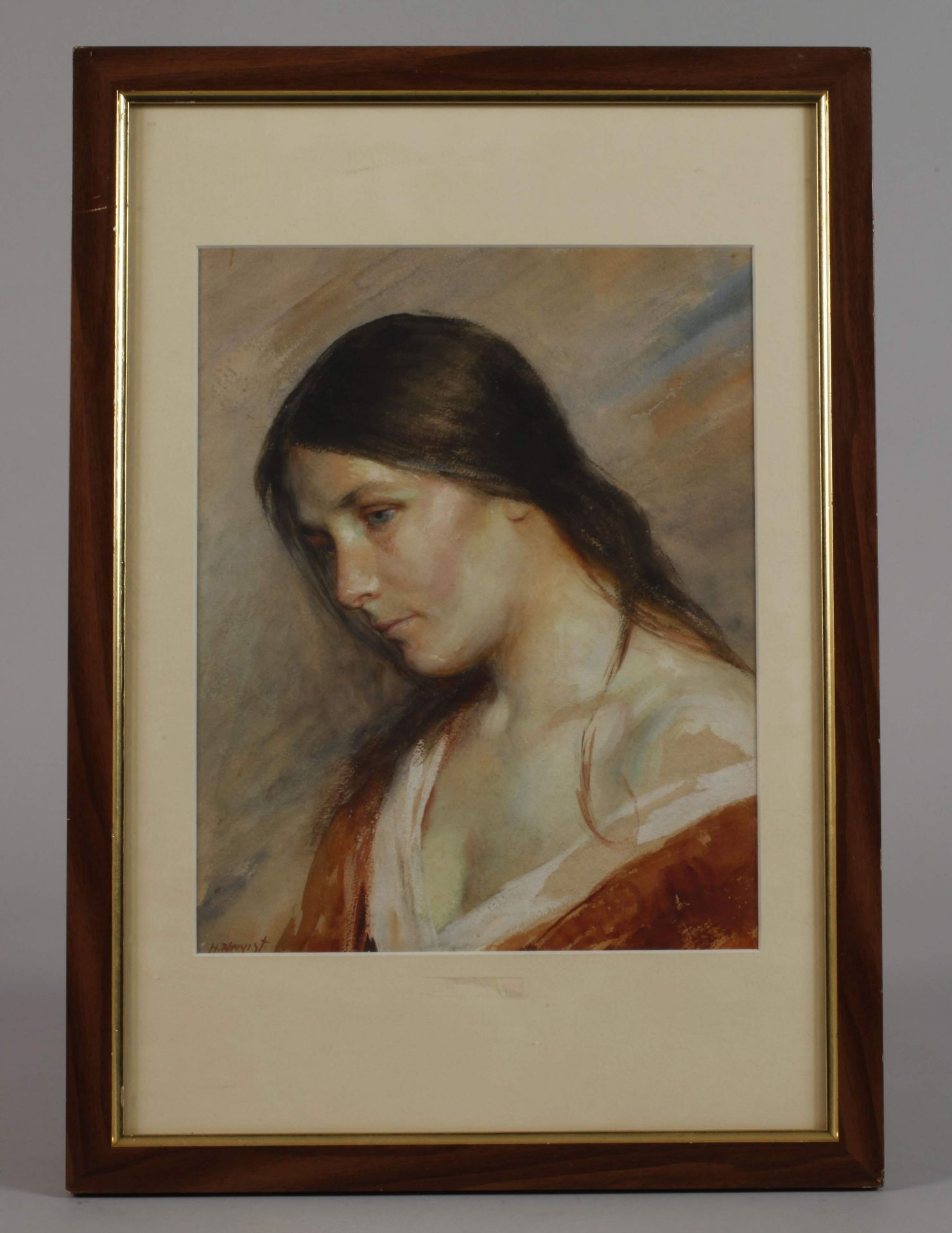 Heinrich Nernst, Damenportrait - Bild 2 aus 3