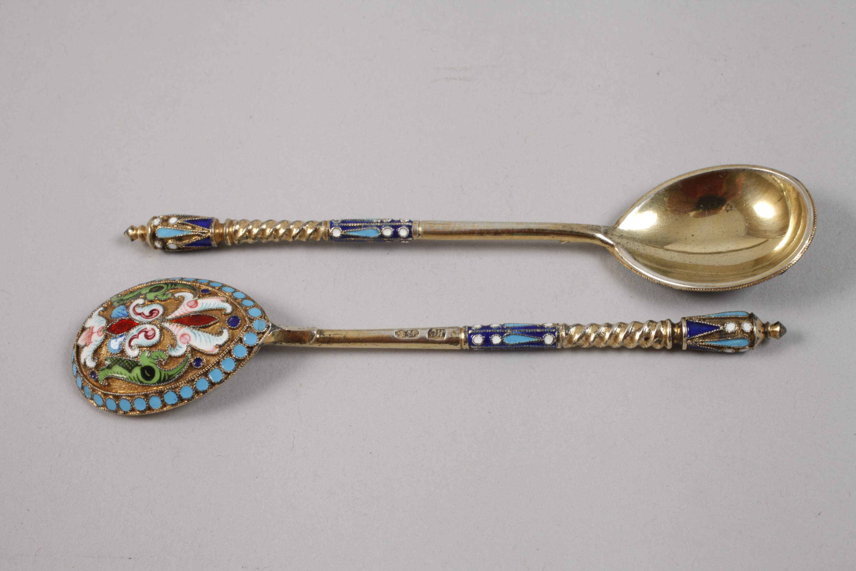 Six silver spoons Russia - Image 2 of 4
