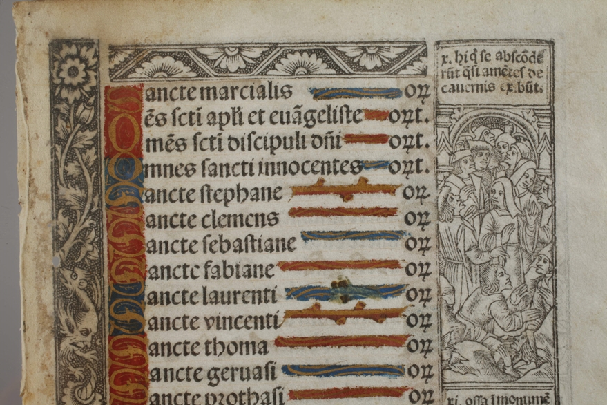 Page from "Horae Beatae Mariae Virginis" - Image 4 of 4