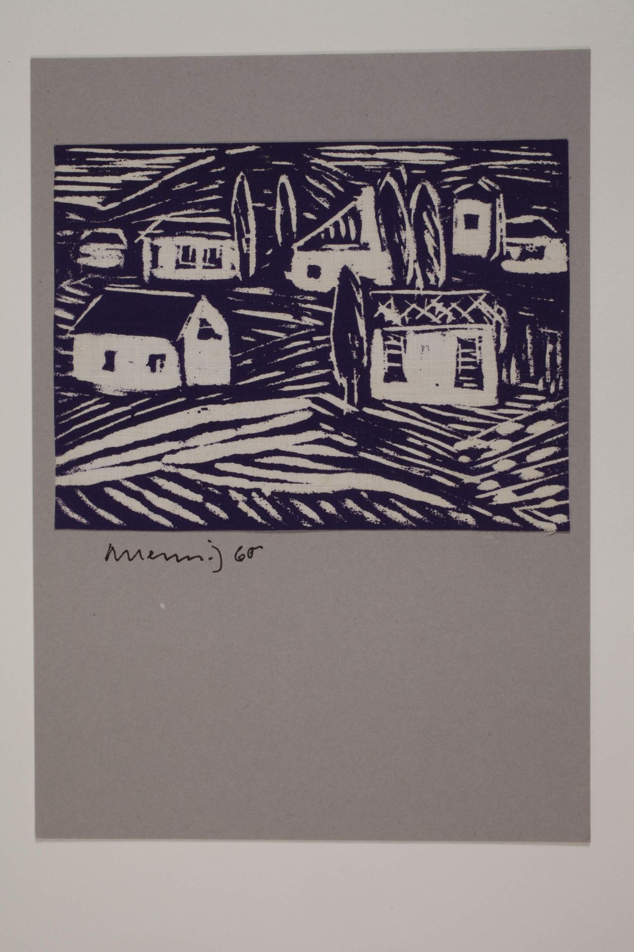 Albert Hennig, Häuser in Landschaft - Bild 2 aus 3