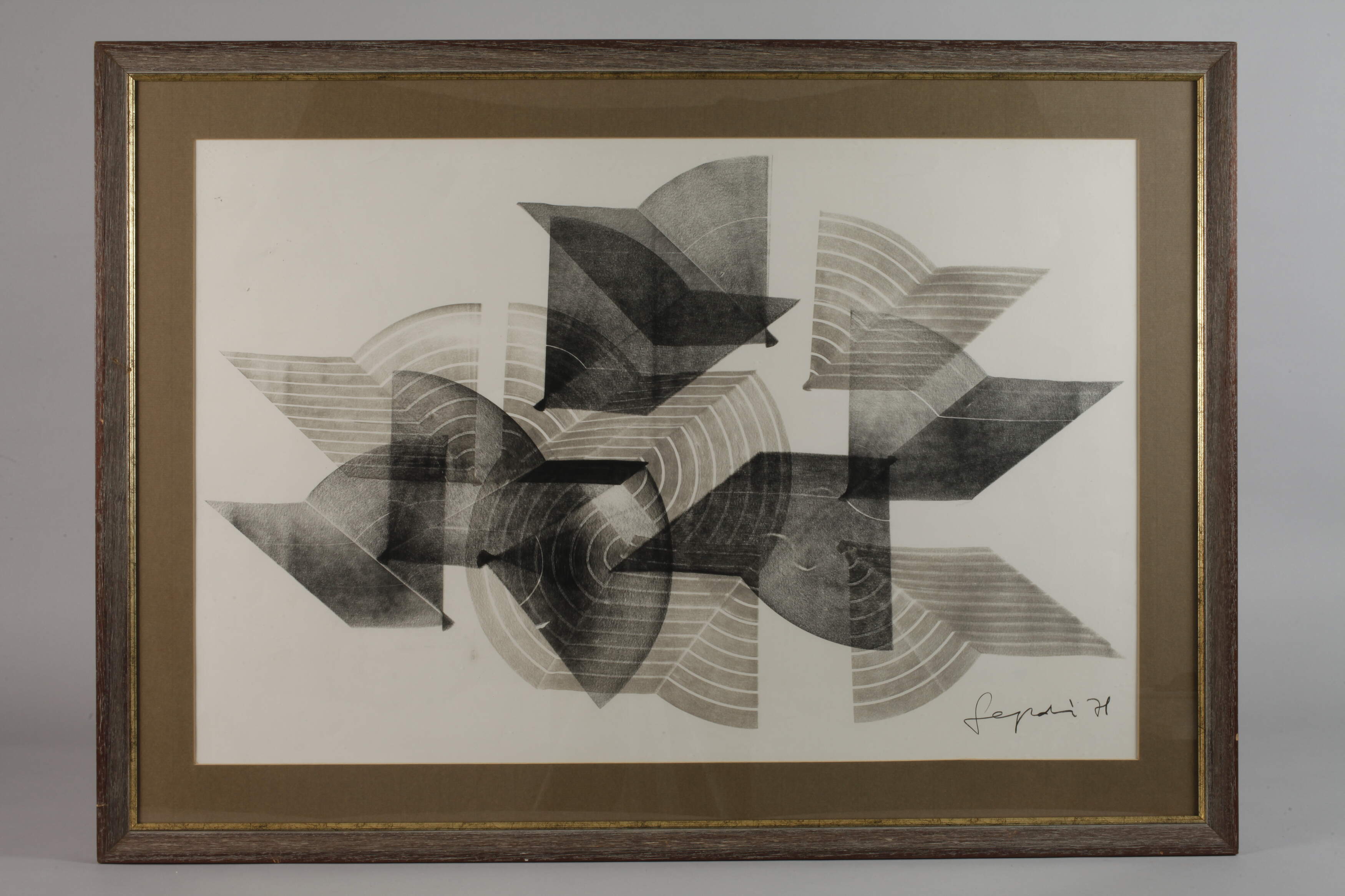 György Segesdi, Two Geometric Compositions - Image 4 of 5