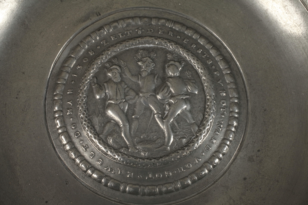 Swiss relief plate, so-called "Lappenteller" - Image 3 of 5