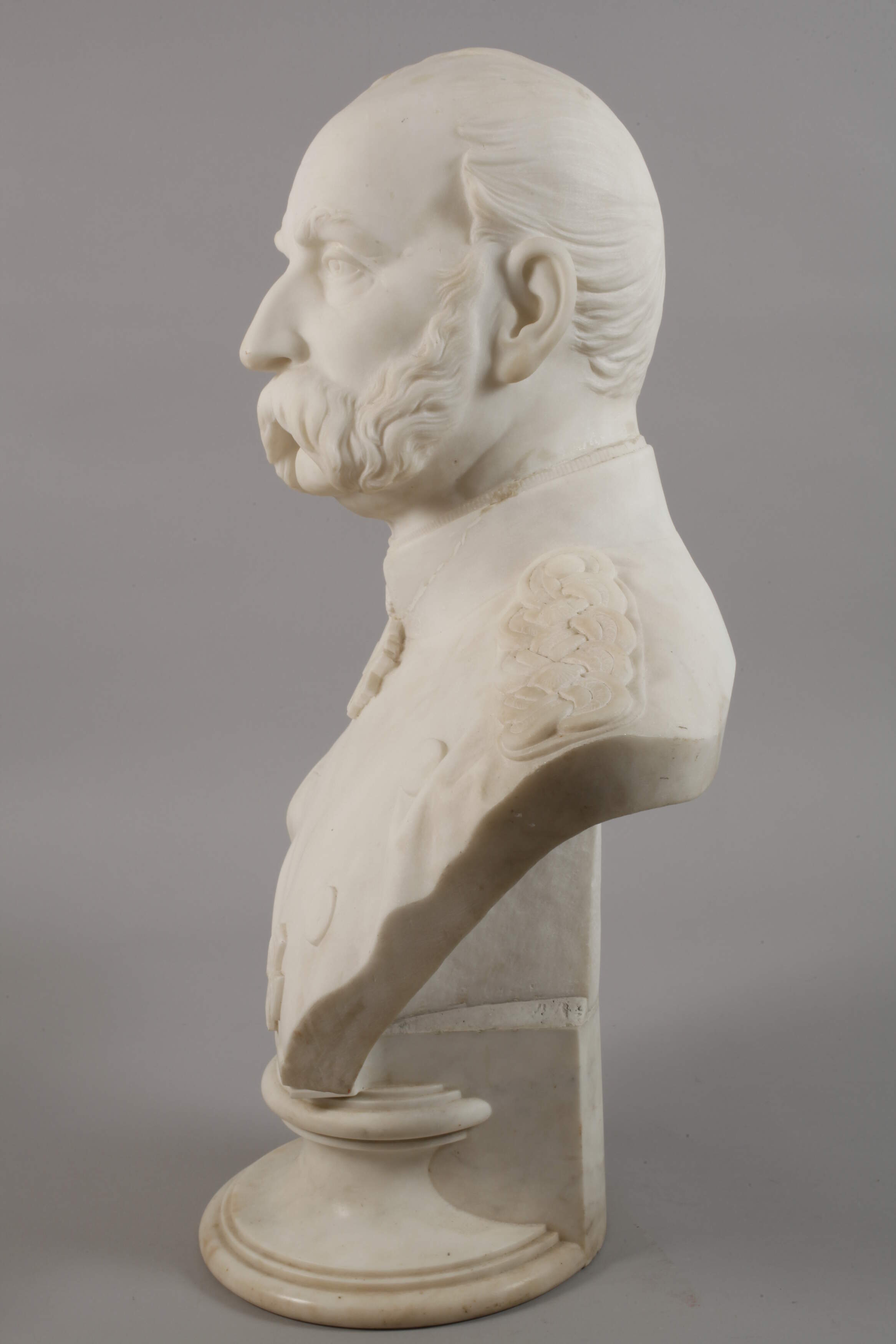 Emil Steiner, marble bust of Albert of Saxony - Image 8 of 9