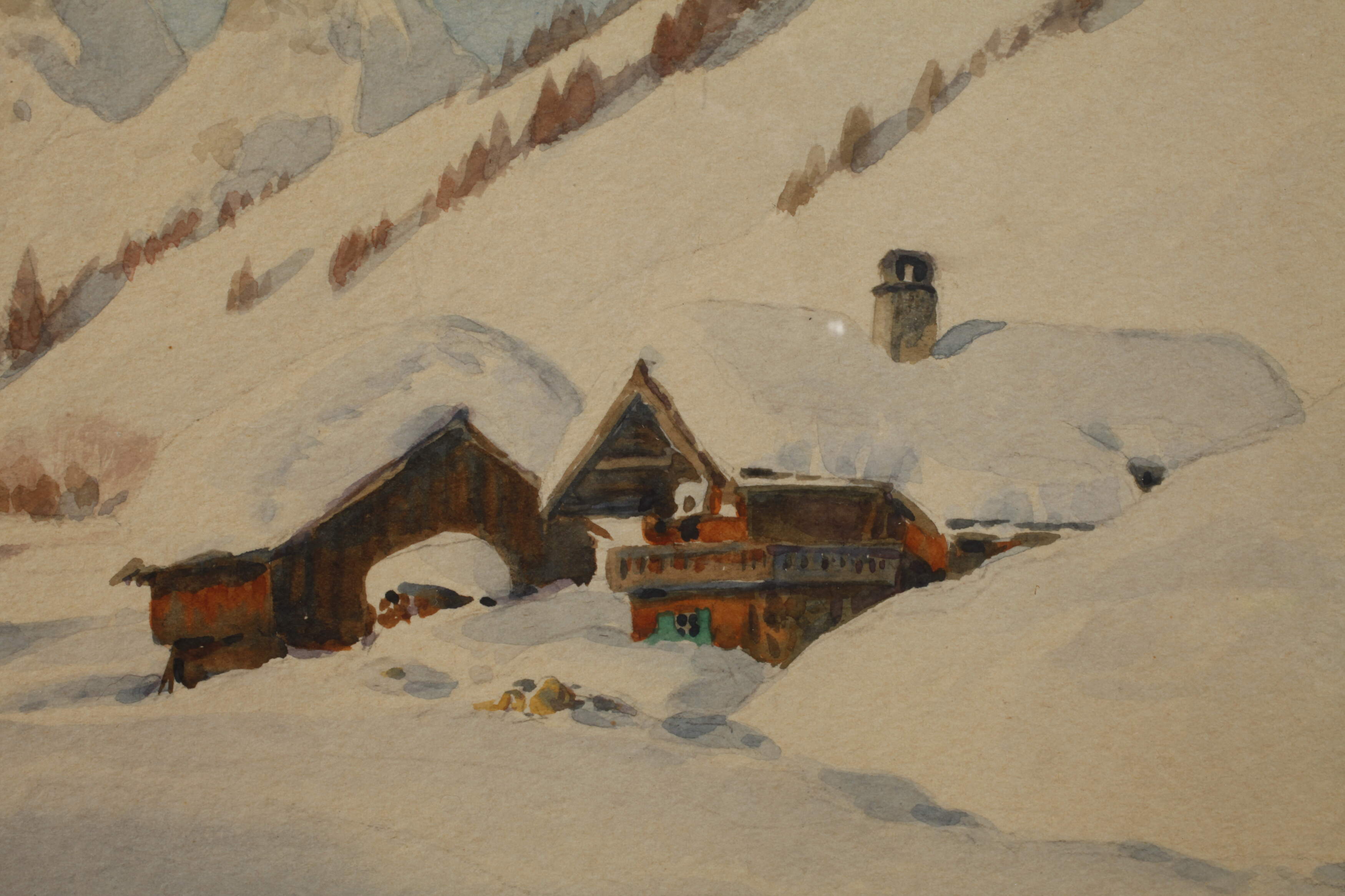 Carl Kessler, Dreamy alpine winter scene - Image 4 of 8