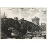 Giovanni B. Piranesi, Veduta del Ponte Lugano