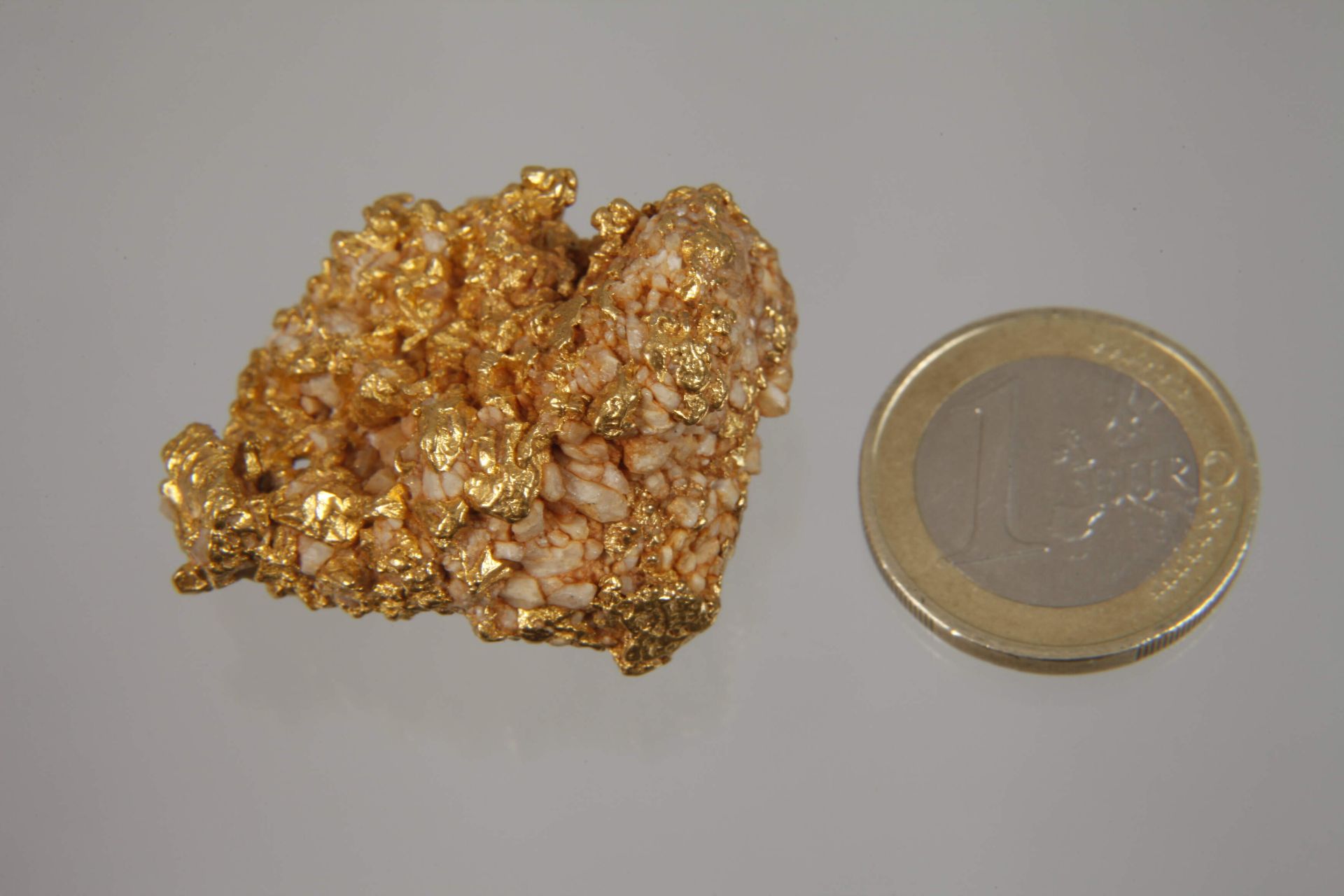 Partially crystallised gold nugget - Image 3 of 4