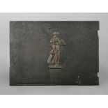Classical fireplace plate cast iron