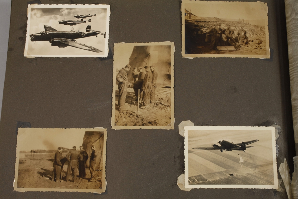 Three World War II service photo albums - Image 2 of 11