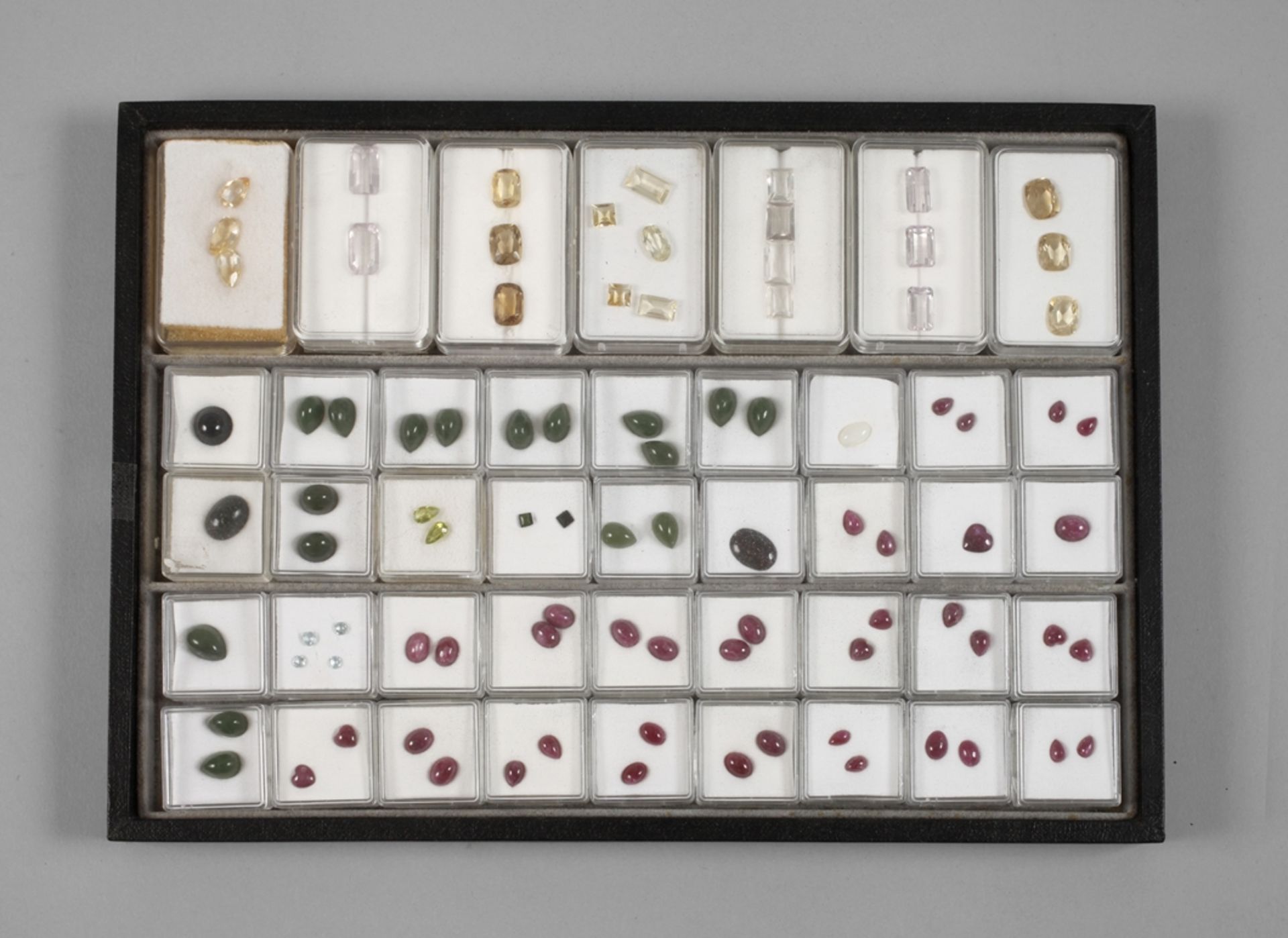 Collection of cut gemstones