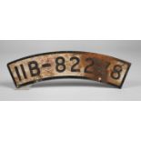 Motorcycle number plate 3rd Reich