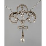 Diamond necklace Art Nouveau