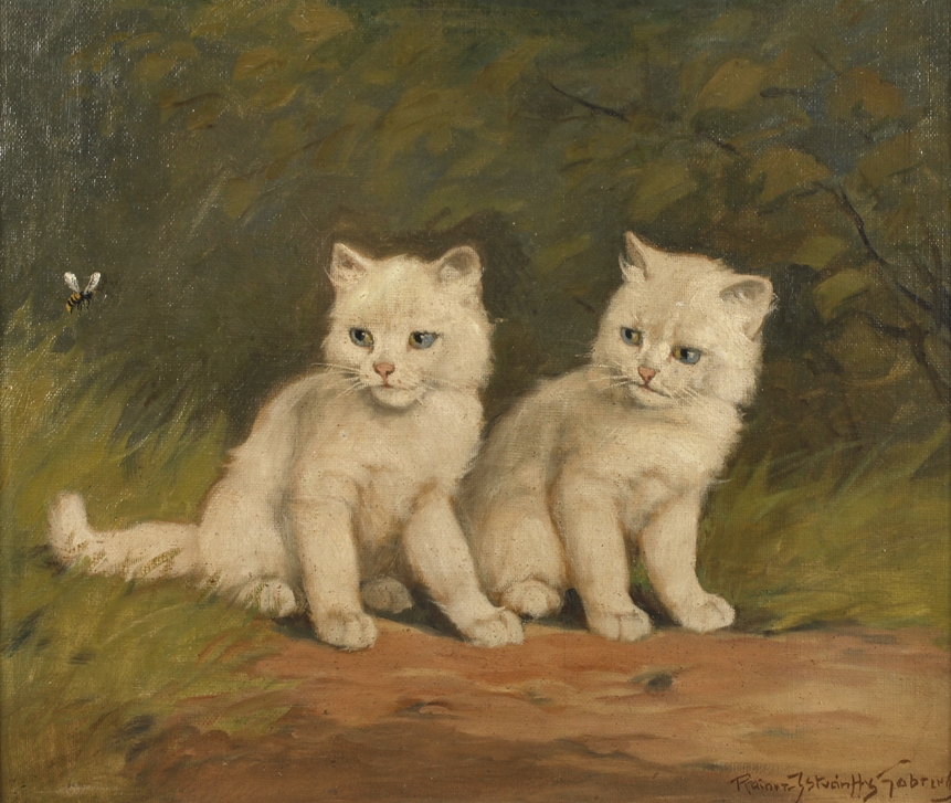 Gabriella Rainer-Istvanffy, Zwei Kätzchen 