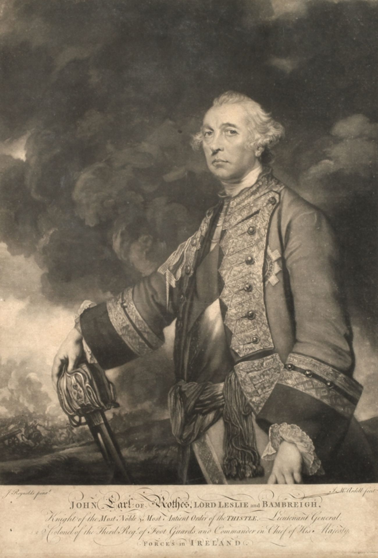 James MacArdell, Bildnis General John Leslie