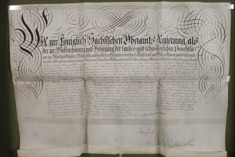 Letter to Friedrich August, King of Saxony - Image 2 of 7