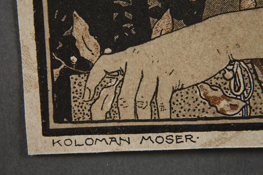 Koloman Moser, Lesendes Mädchen - Image 3 of 5