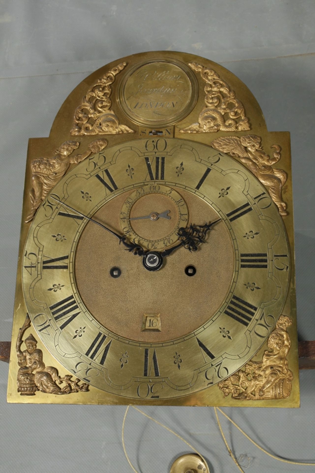 Standing clock William Jourdain London - Image 5 of 8