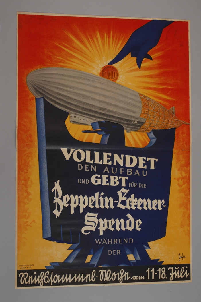Plakat, Zeppelin Eckener-Spende - Bild 2 aus 4