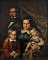 Biedermeierliches Familienportrait
