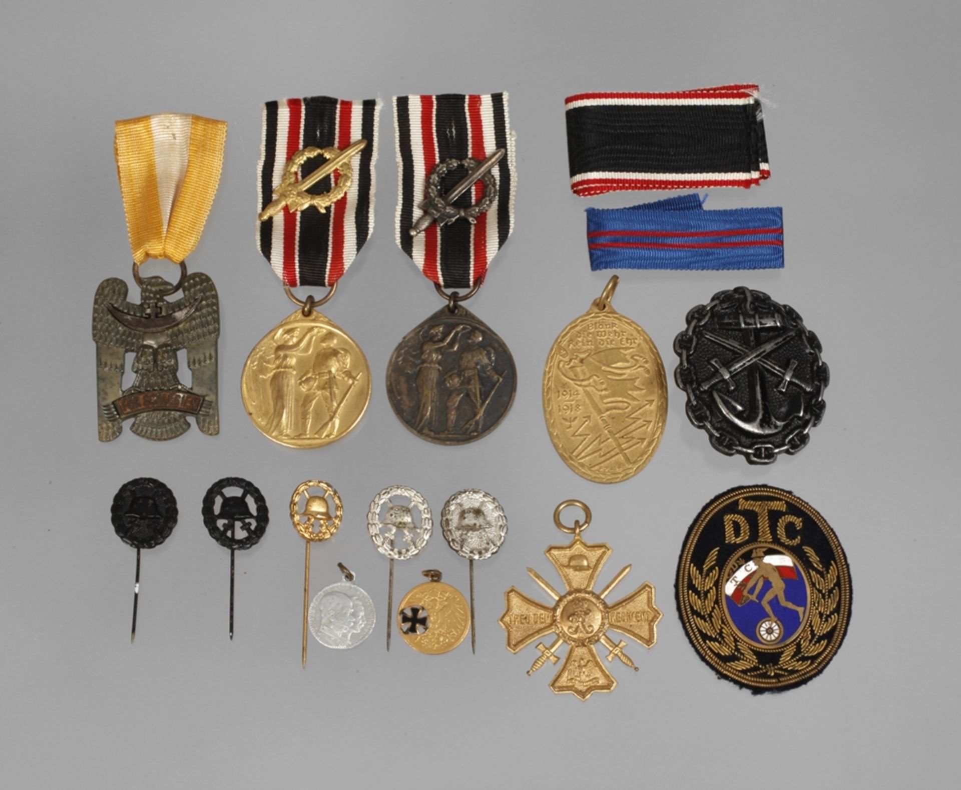 A collection of World War I decorations