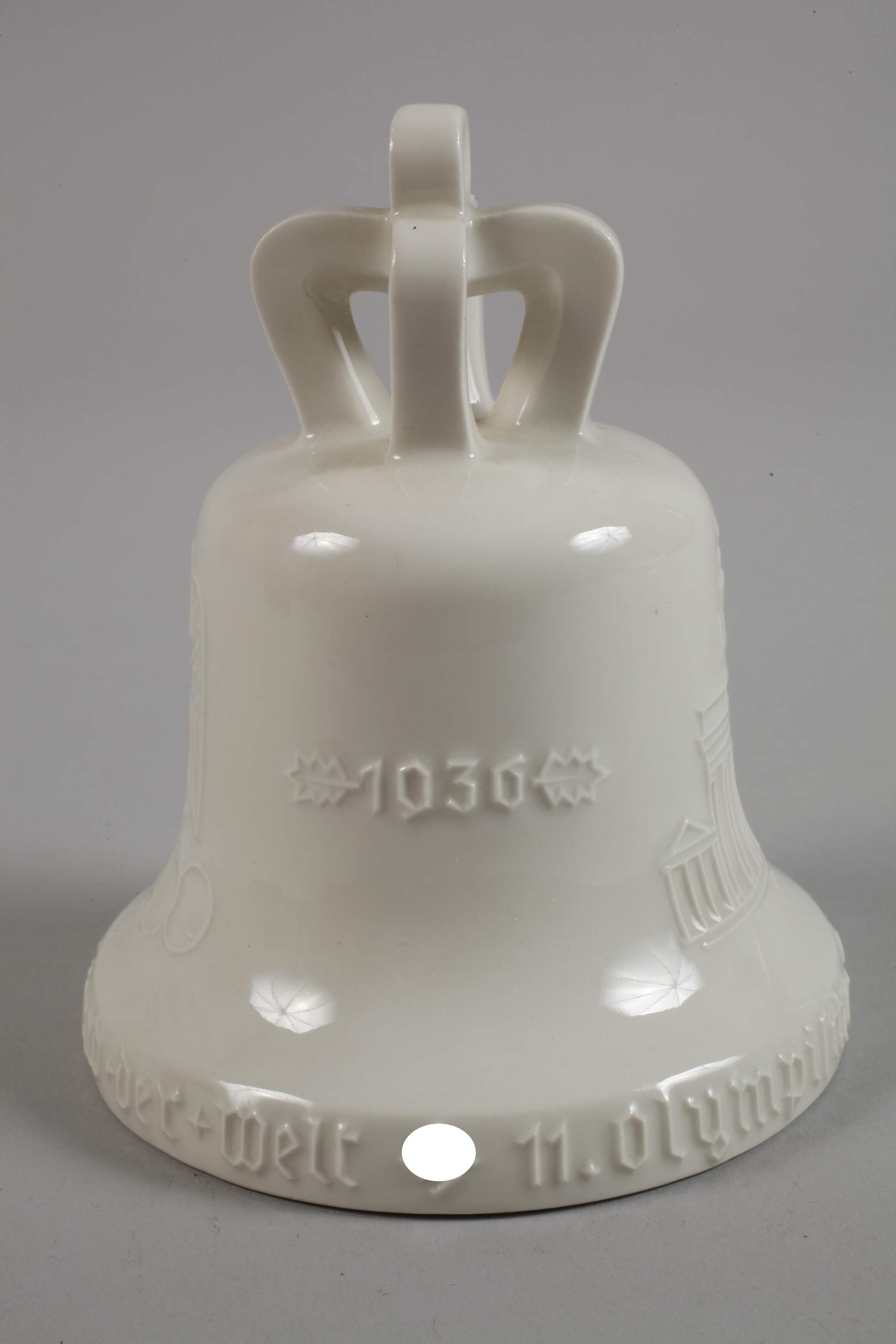 Porcelain bell Olympia 1936 with stand - Image 2 of 6