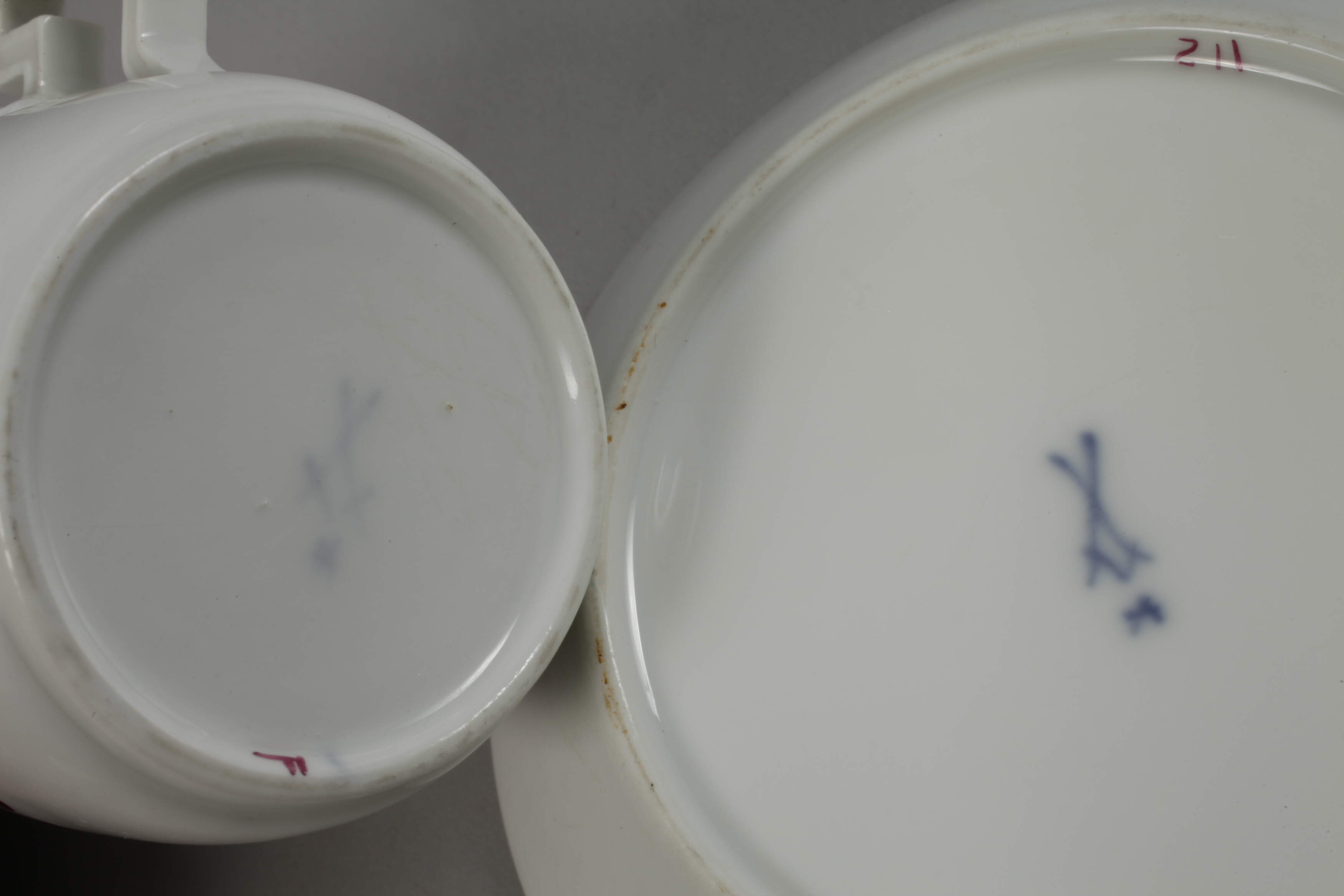 Meissen cup and saucer Marcolini period - Image 3 of 4