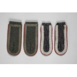 Two pairs of Wehrmacht epaulettes