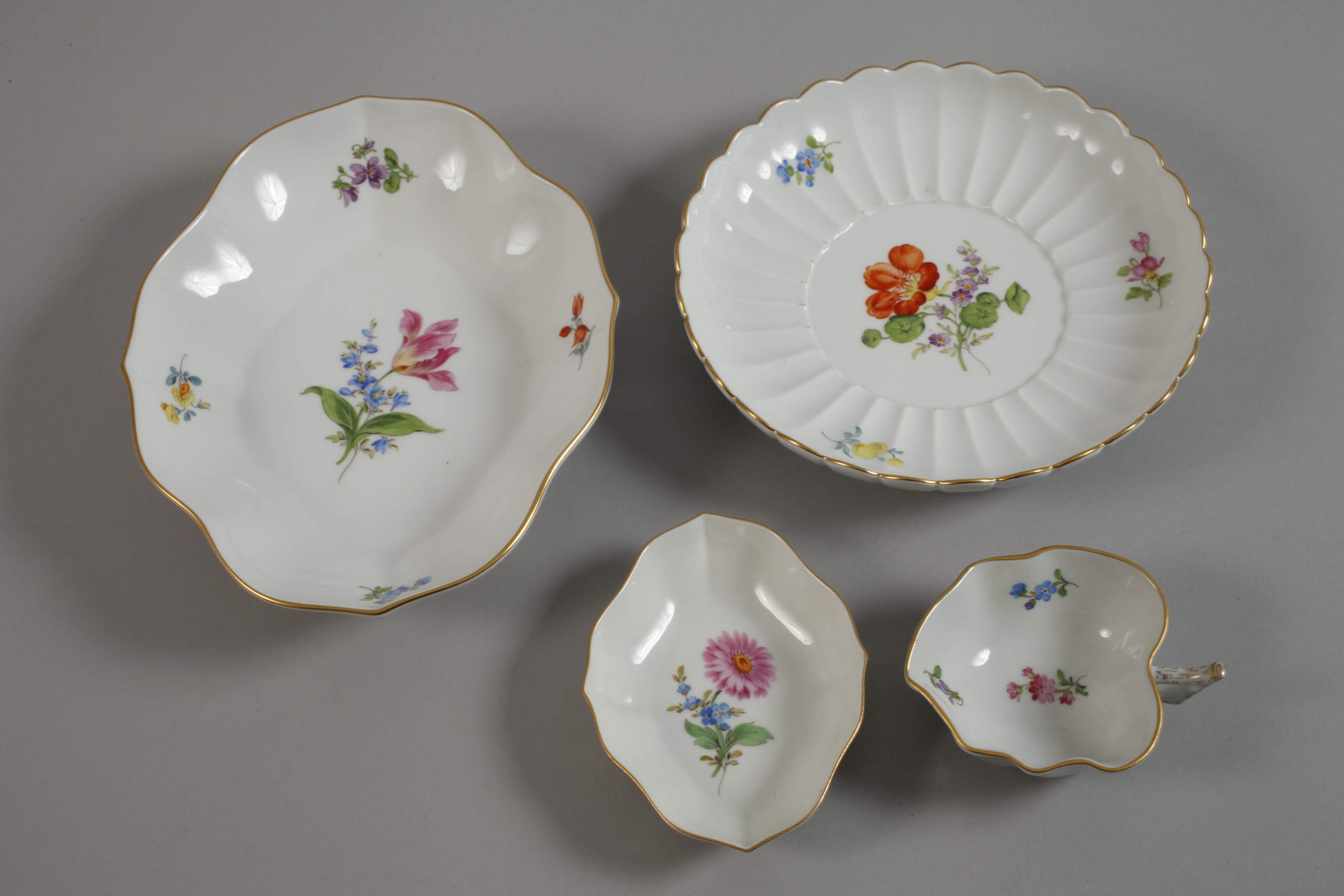 Meissen mixed lot flower painting - Image 5 of 7