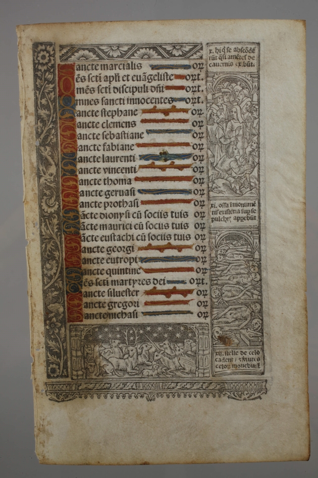 Page from "Horae Beatae Mariae Virginis" - Image 2 of 4