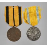 Zwei Friedrich-August-Medaillen