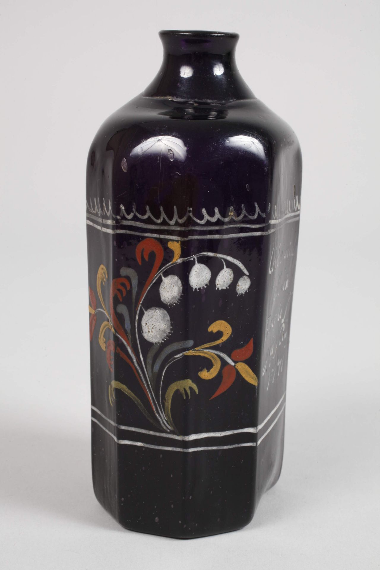 Alpine bottle with painting - Image 4 of 8