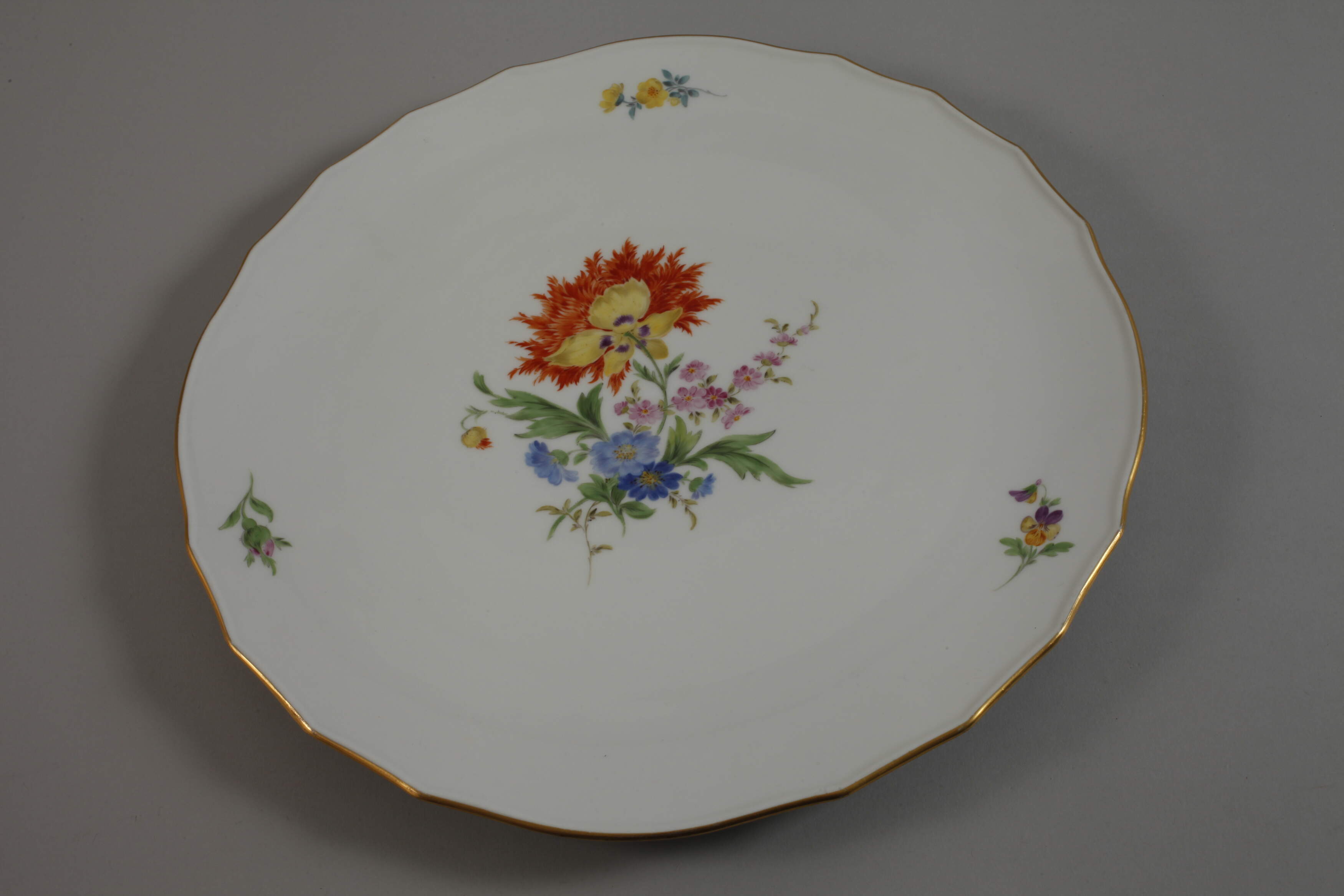 Meissen mixed lot flower painting - Image 3 of 7