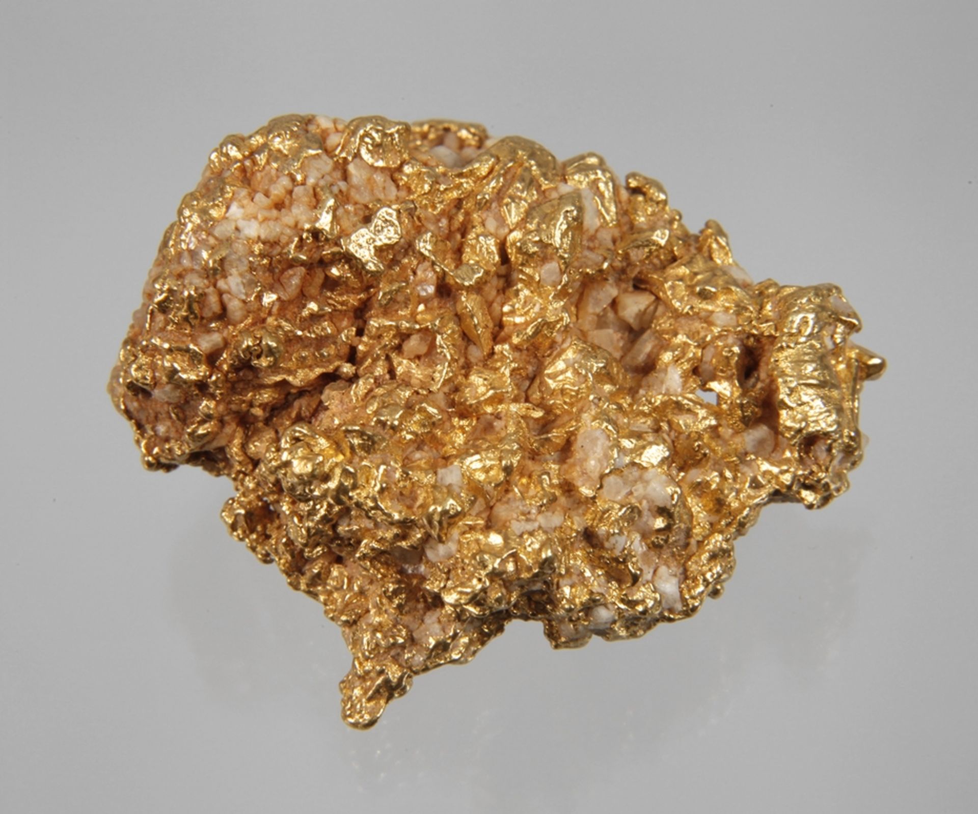 Teils kristallisiertes Gold-Nugget - Bild 2 aus 4