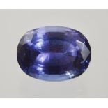 Facetted tanzanite of 8.8 ct