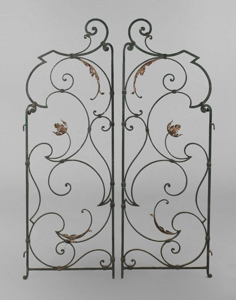 Art Nouveau door, wrought iron