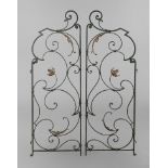 Art Nouveau door, wrought iron